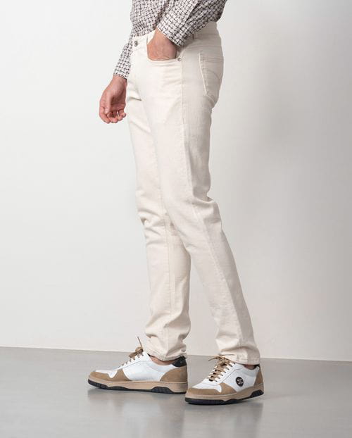 Etiem Tejano crudo elástico slim fit Ventas relámpago