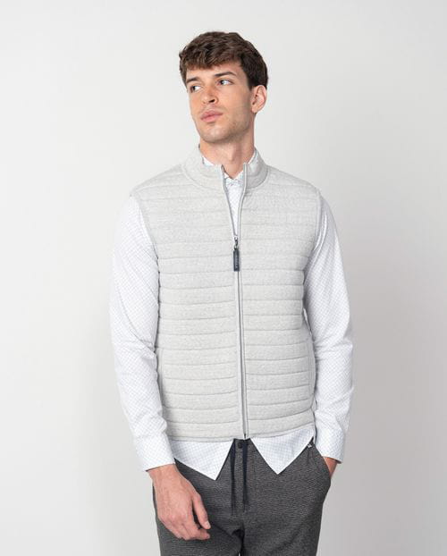 Etiem Chaleco acolchado con cremallera en punto tricot de lana mezcla Oferta especial