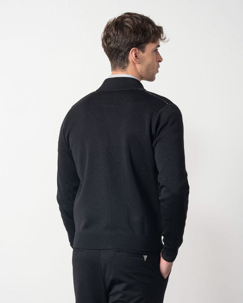 Etiem Chaqueta combinada de cremallera en punto de lana mezcla `estilo bomber´ Promoción por tiempo limitado