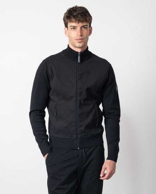 Etiem Chaqueta- cazadora combinada de punto con tejido elástico Promoción trimestral