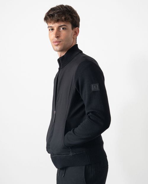 Etiem Chaqueta- cazadora combinada de punto con tejido elástico Promoción trimestral