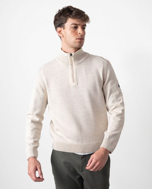 Etiem Jersey "estilo marinero" con cuello alto y cremallera Solo queda un día