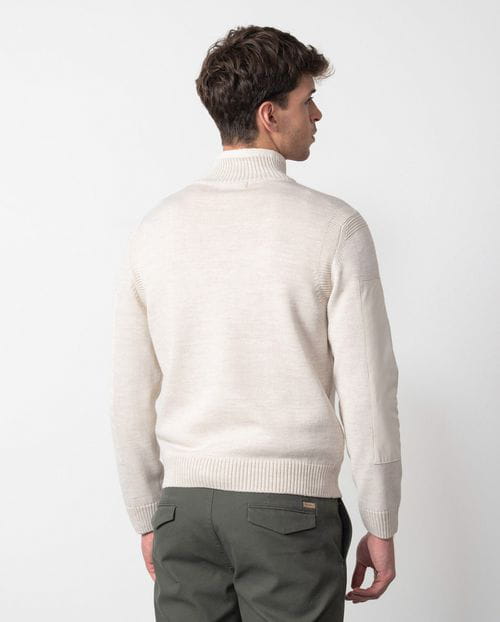 Etiem Jersey "estilo marinero" con cuello alto y cremallera Solo queda un día