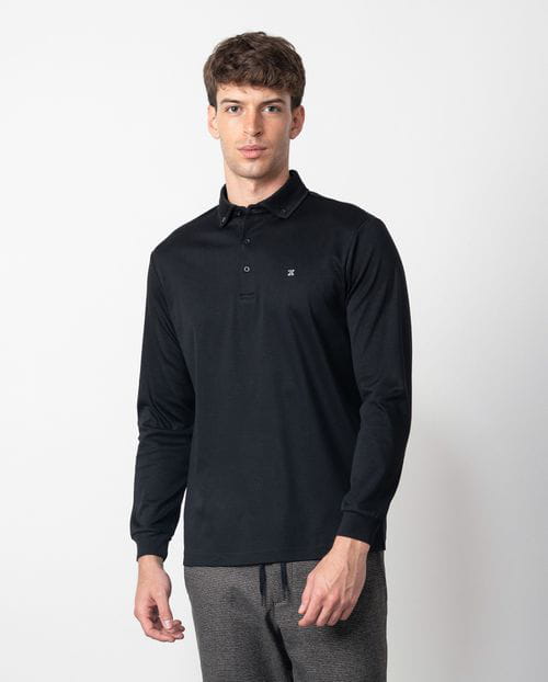Etiem Polo cuello camisero de botones en punto liso mercerizado Envío internacional gratuito
