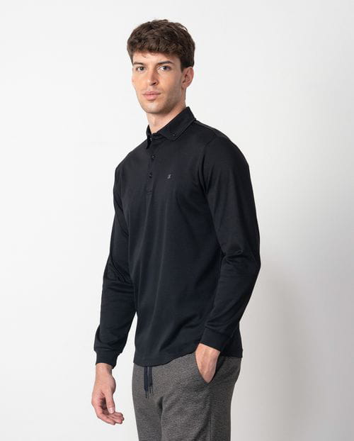 Etiem Polo cuello camisero de botones en punto liso mercerizado Envío internacional gratuito