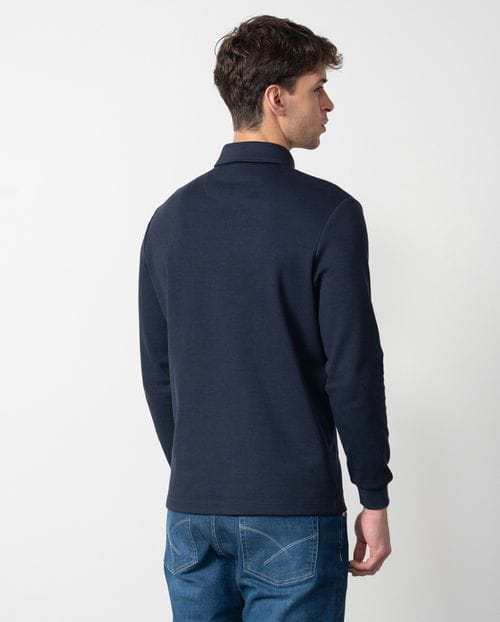 Etiem Polo camisero de botones en punto de estructura Tienda de fábrica