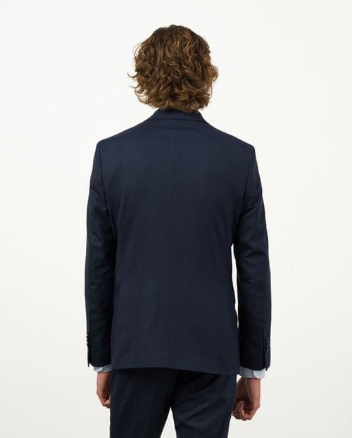 Etiem Traje slim fit en microestructura bicolor de lana mezcla Limitado a 3 días