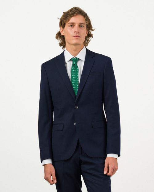 Etiem Traje extra-slim fit de tejido liso elástico Ahorra y exporta