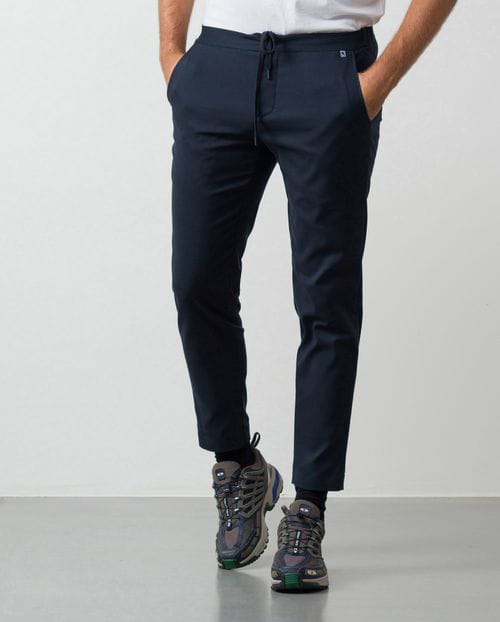 Etiem Pantalón sport de cordón y goma en la cintura en punto técnico Precios de Black Friday