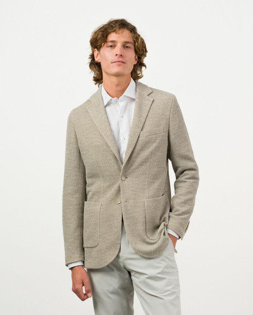 Etiem Americana desestructurada slim fit sin forro en estructura de punto Rebajas baratas