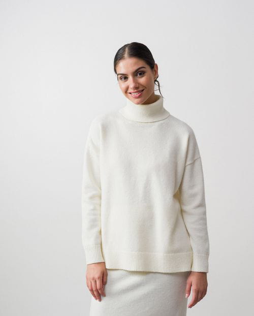 Etiem Jersey de punto fino con cuello vuelto Descuento