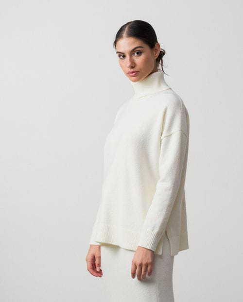 Etiem Jersey de punto fino con cuello vuelto Descuento