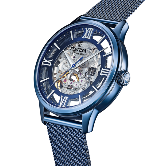Festina RELOJ DE HOMBRE FESTINA AUTOMATIC SKELETON F20574/1 CON ESFERA AZUL Grandes descuentos