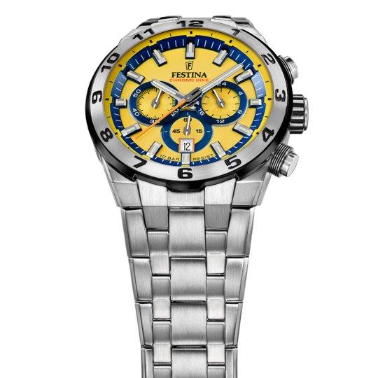 Festina RELOJ PARA HOMBRE FESTINA CHRONO BIKE AMARILLO CON CORREA DE ACERO F20670/4 Ofertas de temporada