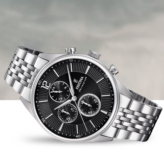 Festina RELOJ DE HOMBRE FESTINA TIMELESS CHRONOGRAPH F20285/4 CON ESFERA NEGRA Precio ultrabajo