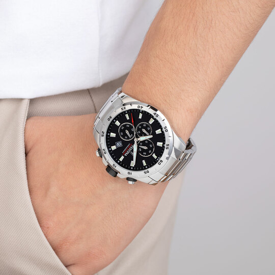 Festina RELOJ FESTINA TIMELESS CHRONOGRAPH F20463/4 NEGRO CORREA DE ACERO HOMBRE Libre de impuestos