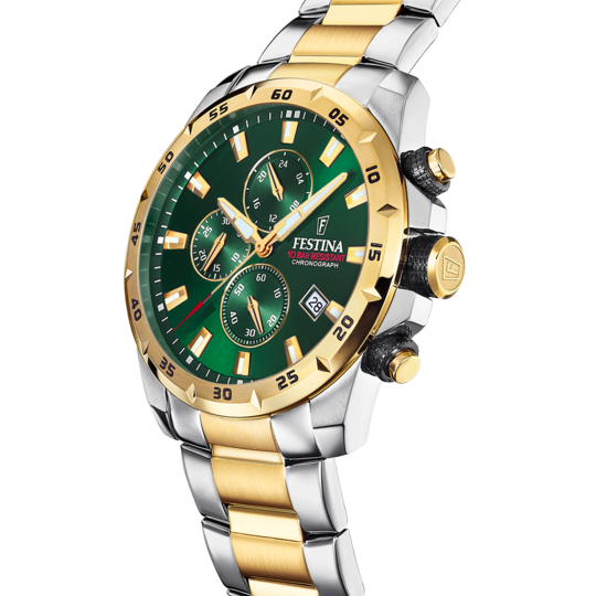 Festina RELOJ FESTINA F20562/3 VERDE CORREA DE ACERO HOMBRE Tienda de fábrica