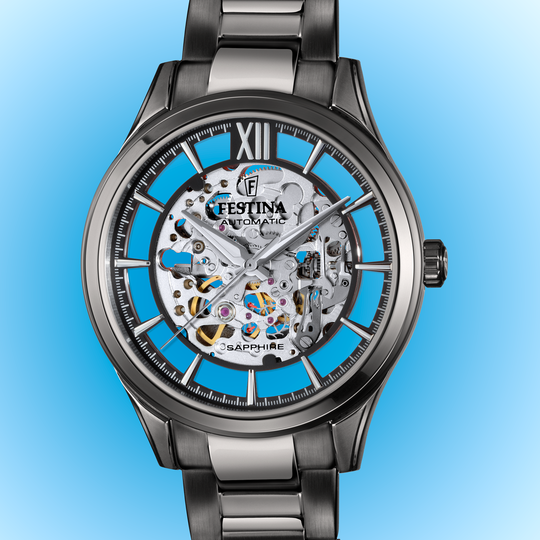 Festina RELOJ DE HOMBRE FESTINA AUTOMATIC SKELETON F20632/1 CON ESFERA NEGRA En oferta