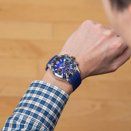 Festina RELOJ FESTINA TIMELESS CHRONOGRAPH F20517/1 AZUL CORREA DE CAUCHO HOMBRE Ventas relámpago
