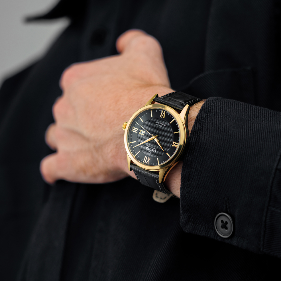 Festina RELOJ DE HOMBRE FESTINA SWISS MADE F20010/4 CON ESFERA NEGRA Solo hoy