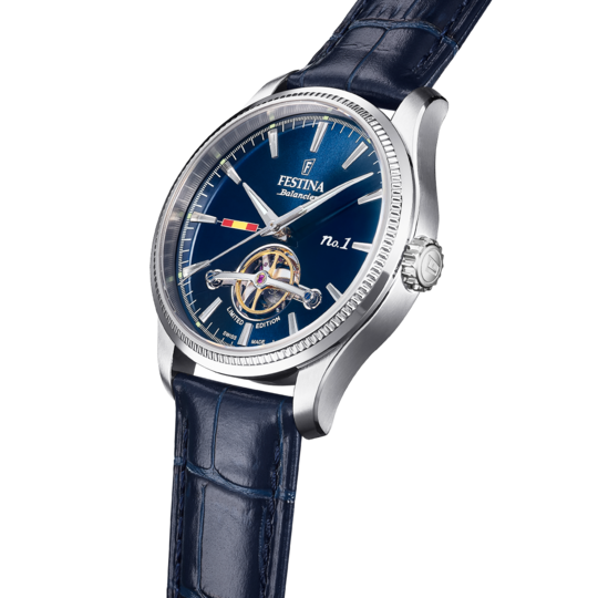 Festina RELOJ FESTINA SWISS MADE F1902/2 AZUL CORREA DE CUERO HOMBRE Rebajas online