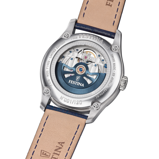 Festina RELOJ FESTINA SWISS MADE F1902/2 AZUL CORREA DE CUERO HOMBRE Rebajas online