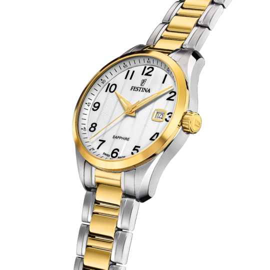 Festina RELOJ FESTINA SWISS SWISS MADE F20027/1 BLANCO CORREA DE ACERO INOXIDABLE 316L HOMBRE Oferta especial de fábrica