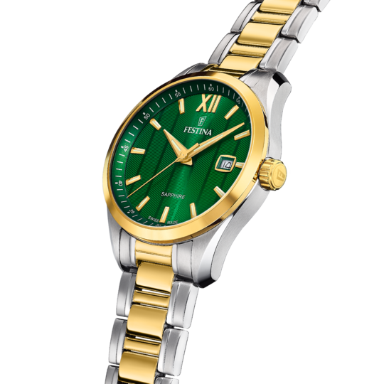 Festina RELOJ FESTINA SWISS SWISS MADE F20027/3 VERDE CORREA DE ACERO INOXIDABLE 316L HOMBRE Solo queda un día