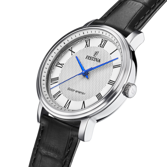 Festina FESTINA SOLAR ENERGY F20660/3 PLATEADO CUERO HOMBRE Venta caliente