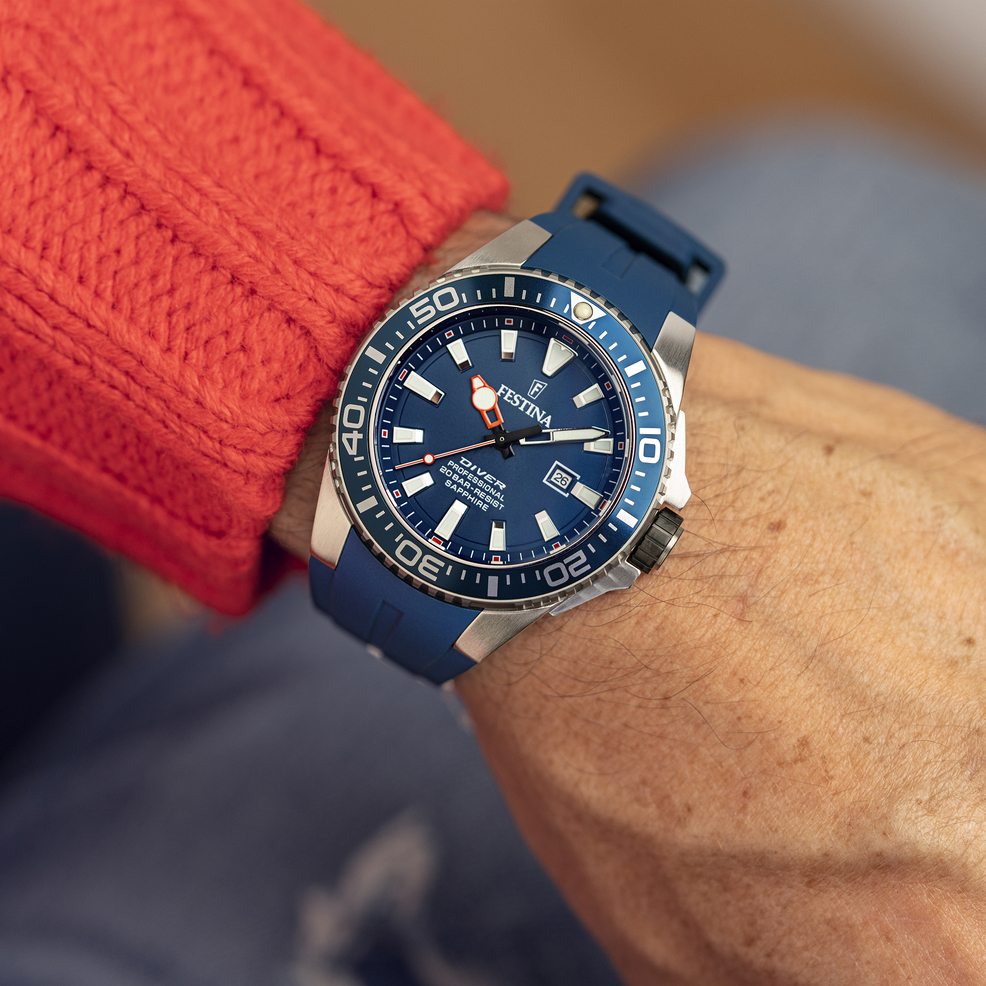 Festina RELOJ FESTINA F20664/1 AZUL CORREA DE CAUCHO HOMBRE Tienda