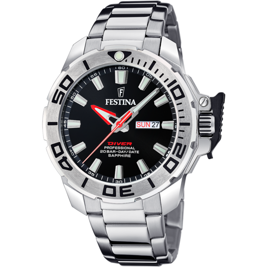 Festina RELOJ FESTINA F20665/4 NEGRO CORREA DE ACERO INOXIDABLE 316L HOMBRE