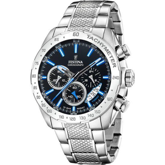 Festina RELOJ FESTINA TIMELESS CHRONOGRAPH F20668/6 NEGRO CORREA DE ACERO INOXIDABLE 316L HOMBRE