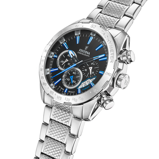 Festina RELOJ FESTINA TIMELESS CHRONOGRAPH F20668/6 NEGRO CORREA DE ACERO INOXIDABLE 316L HOMBRE Último día