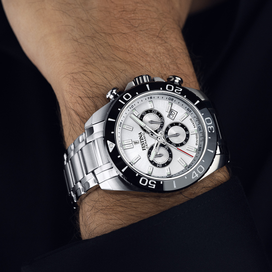 Festina RELOJ FESTINA SWISS MADE CHRONO SWISS MADE F20042/1 BLANCO CORREA DE ACERO INOXIDABLE 316L HOMBRE Rebajas de fin de temporada