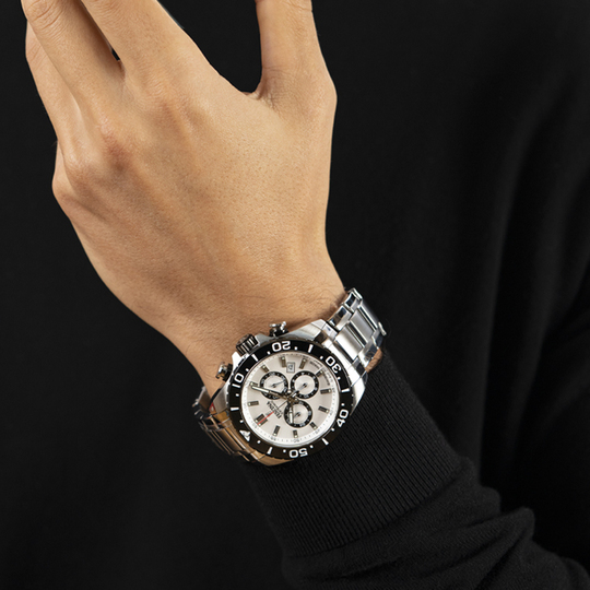 Festina RELOJ FESTINA SWISS MADE CHRONO SWISS MADE F20042/1 BLANCO CORREA DE ACERO INOXIDABLE 316L HOMBRE Rebajas de fin de temporada
