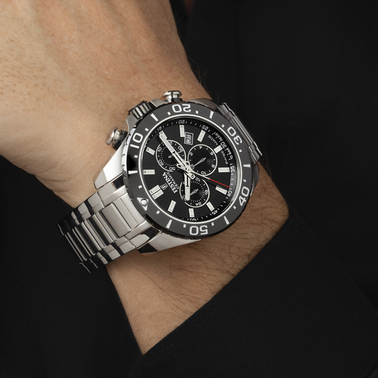 Festina RELOJ FESTINA SWISS MADE CHRONO SWISS MADE F20042/4 NEGRO CORREA DE ACERO INOXIDABLE 316L HOMBRE 2025