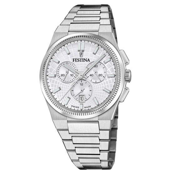 Festina RELOJ DE HOMBRE FESTINA SWISS MADE RIVÉ F20059/1 PLATEADO