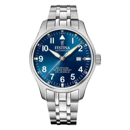 Festina RELOJ FESTINA SWISS MADE AUTOMATIC F20151/C AZUL CORREA DE ACERO INOXIDABLE 316L HOMBRE En oferta