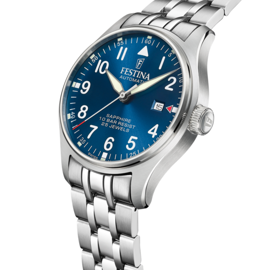 Festina RELOJ FESTINA SWISS MADE AUTOMATIC F20151/C AZUL CORREA DE ACERO INOXIDABLE 316L HOMBRE En oferta