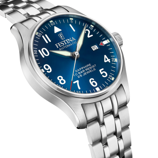Festina RELOJ FESTINA SWISS MADE AUTOMATIC F20151/C AZUL CORREA DE ACERO INOXIDABLE 316L HOMBRE En oferta