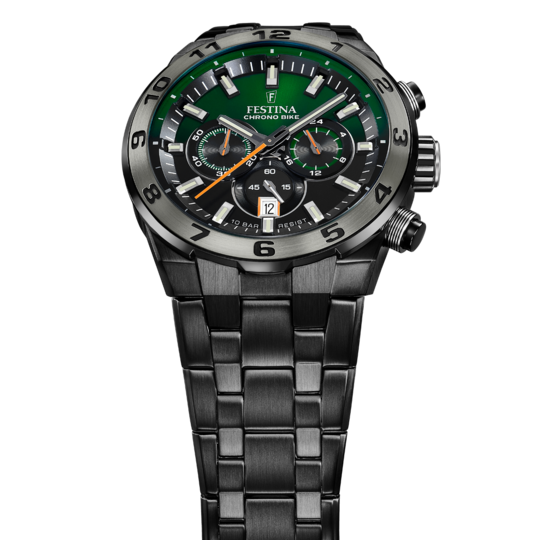 Festina RELOJ FESTINA CHRONO BIKE F20673/2 VERDE CORREA DE ACERO INOXIDABLE 316L HOMBRE Oferta especial de fábrica