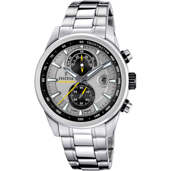Festina RELOJ FESTINA TIMELESS CHRONOGRAPH F20694/4 GRIS CORREA DE ACERO INOXIDABLE 316L HOMBRE