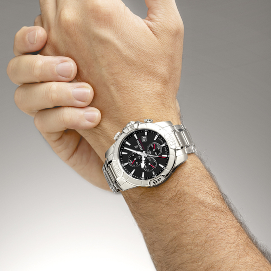 Festina RELOJ FESTINA TIMELESS CHRONOGRAPH F20704/3 NEGRO CORREA DE ACERO INOXIDABLE 316L HOMBRE Promoción trimestral