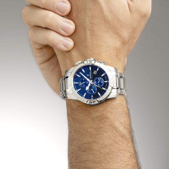 Festina RELOJ FESTINA TIMELESS CHRONOGRAPH F20704/4 AZUL CORREA DE ACERO INOXIDABLE 316L HOMBRE Solo queda un día