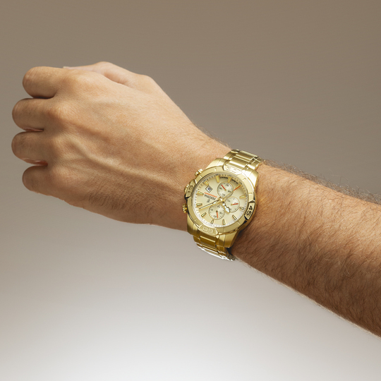 Festina RELOJ FESTINA TIMELESS CHRONOGRAPH F20705/2 BEIGE CORREA DE ACERO INOXIDABLE 316L HOMBRE Envío internacional gratuito