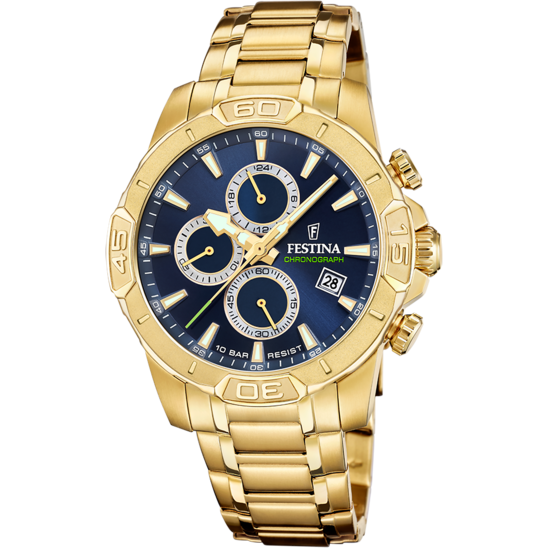 Festina RELOJ FESTINA TIMELESS CHRONOGRAPH F20705/5 AZUL CORREA DE ACERO INOXIDABLE 316L HOMBRE