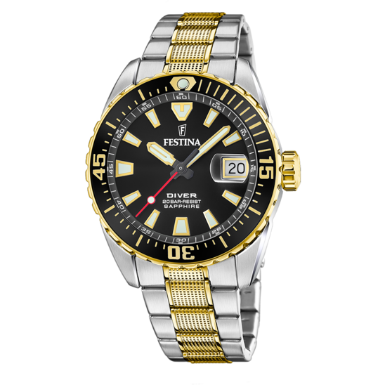 Festina RELOJ FESTINA THE ORIGINALS F20706/3 NEGRO CORREA DE ACERO INOXIDABLE 316L HOMBRE