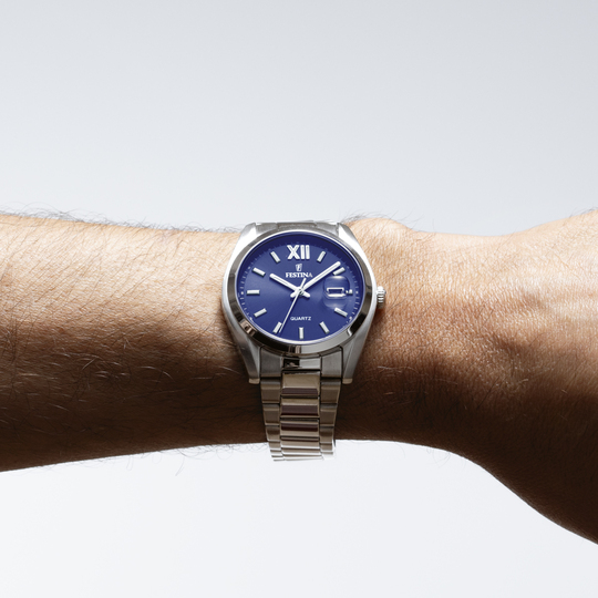 Festina RELOJ FESTINA ACERO CLÁSICO F20707/7 AZUL CORREA DE ACERO INOXIDABLE 316L HOMBRE Rebajas de fin de temporada