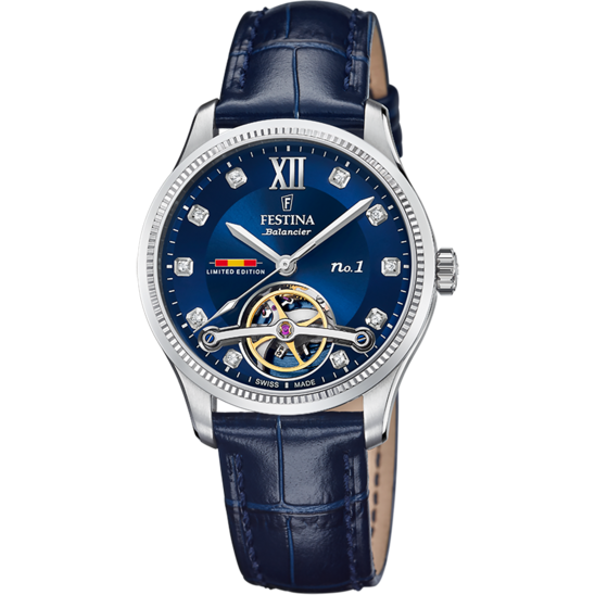 Festina RELOJ FESTINA SWISS MADE F0120/2 AZUL CORREA DE CUERO MUJER