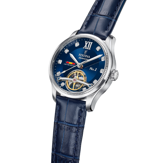 Festina RELOJ FESTINA SWISS MADE F0120/2 AZUL CORREA DE CUERO MUJER Envío internacional gratuito